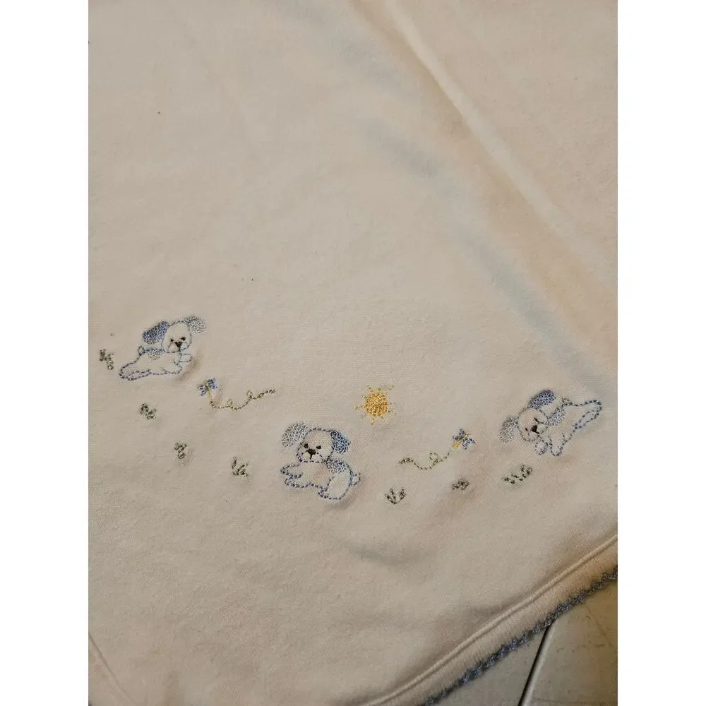 Vintage bundle of 3 baby blankets baby boy bedding receiving blankets